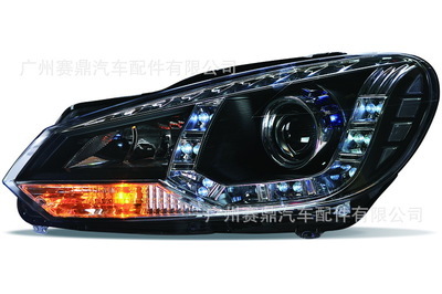 【10年款大眾高爾夫6雙光透鏡氙氣大燈總成FLA-ZX1005】價格,廠家,圖片,大燈、前照燈,廣州賽鼎汽車配件-